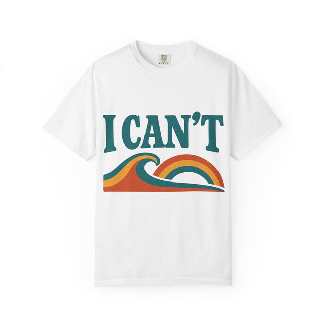 I Can't Wave Graphic T-Shirt — Retro Surf Tee