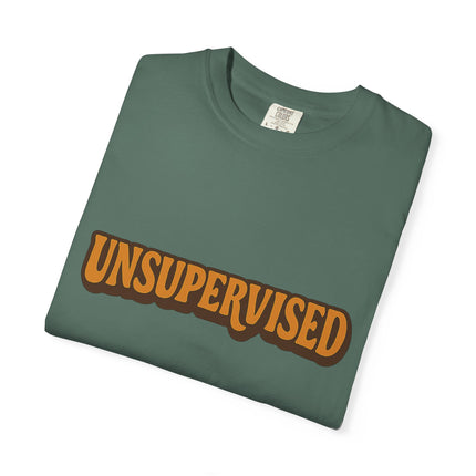 Unsupervised Graphic T-Shirt — Retro Orange Logo Tee