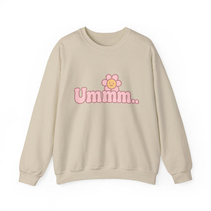 Ummmm.. - Smile Flower Graphic Crewneck Sweatshirt