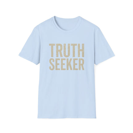 Truth-Seeker Text Graphic T-Shirt – Unisex Ring-Spun Cotton