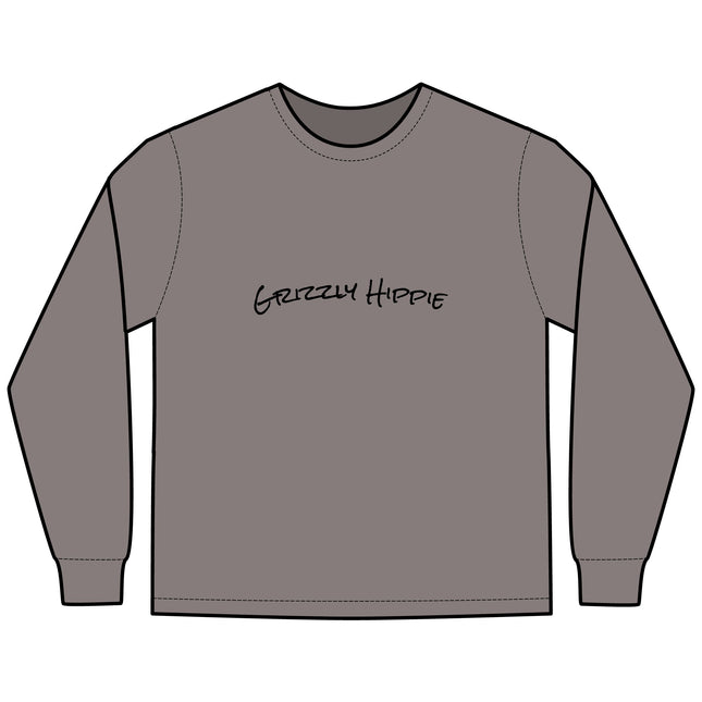 Stay Curious Long Sleeve Tee — "Grizzly Hippie" Vintage Graphic