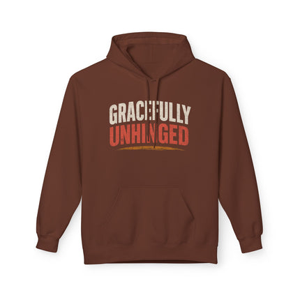 Gracefully Unhinged, Unisex Midweight Softstyle Fleece Hoodie