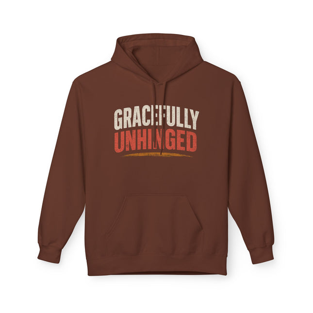 Gracefully Unhinged, Unisex Midweight Softstyle Fleece Hoodie