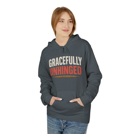 Gracefully Unhinged, Unisex Midweight Softstyle Fleece Hoodie