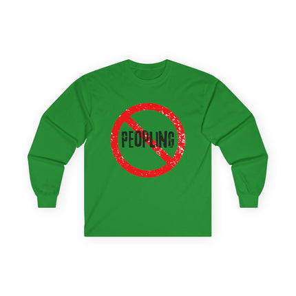No Peopling, Unisex Ultra Cotton Long Sleeve Tee