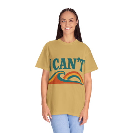 I Can't Wave Graphic T-Shirt — Retro Surf Tee