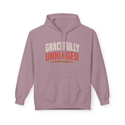 Gracefully Unhinged, Unisex Midweight Softstyle Fleece Hoodie