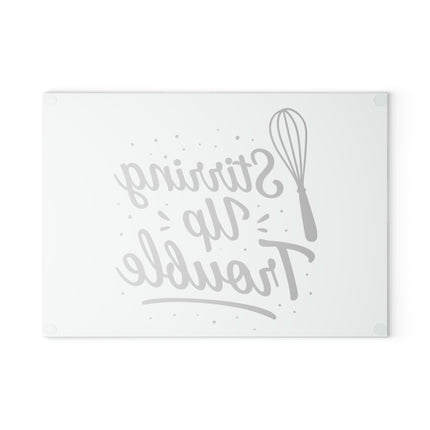 Stirring Up Trouble Glass Cutting Board – Whisk Kitchen Decorative Chopping Board