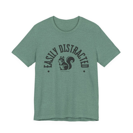 Easily Distracted – Funny Squirrel Tee
