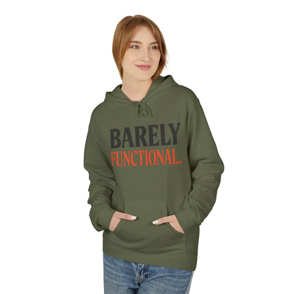 Barely Functional, Unisex Midweight Softstyle Fleece Hoodie
