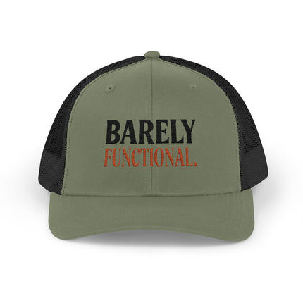 Barely Functional - Snapback Trucker Cap