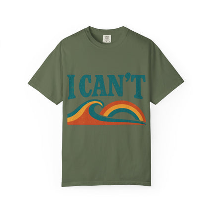 I Can't Wave Graphic T-Shirt — Retro Surf Tee