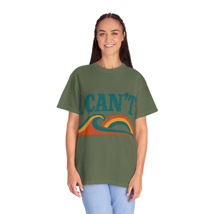 I Can't Wave Graphic T-Shirt — Retro Surf Tee