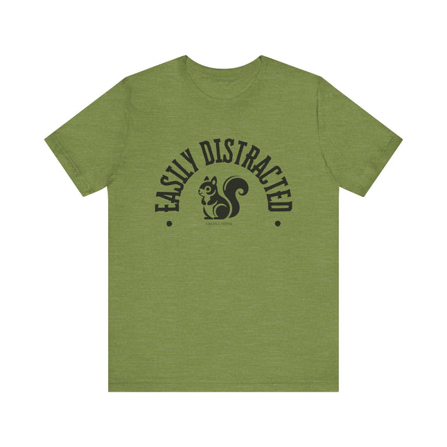 Easily Distracted – Funny Squirrel Tee