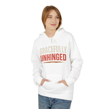 Gracefully Unhinged, Unisex Midweight Softstyle Fleece Hoodie