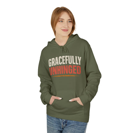 Gracefully Unhinged, Unisex Midweight Softstyle Fleece Hoodie