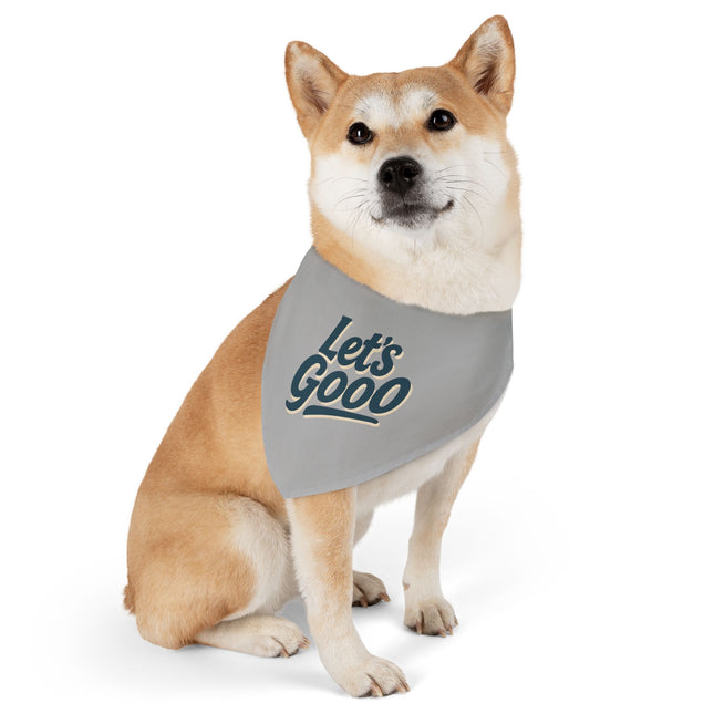 Cheerful Pet Bandana Collar - "Let's Gooo!"