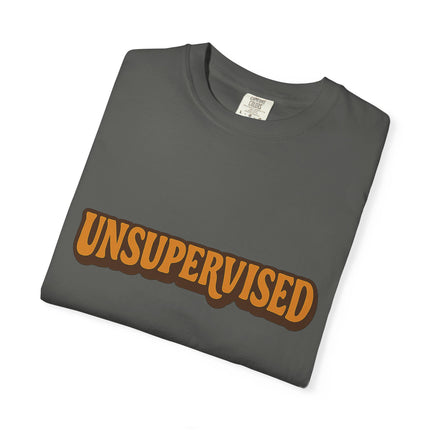 Unsupervised Graphic T-Shirt — Retro Orange Logo Tee