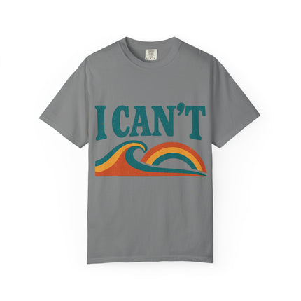 I Can't Wave Graphic T-Shirt — Retro Surf Tee