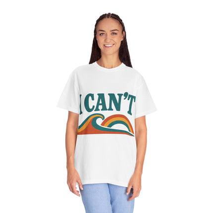 I Can't Wave Graphic T-Shirt — Retro Surf Tee