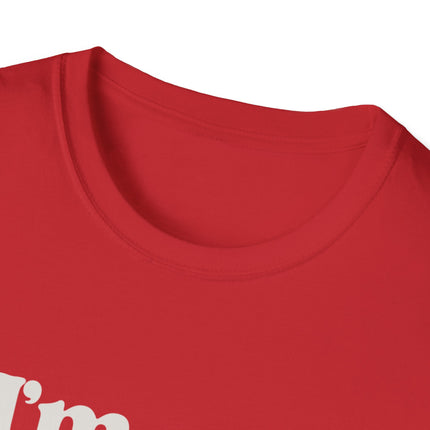 I’m Here Retro Stripe T-Shirt — Funny Introvert Arrival Graphic Tee