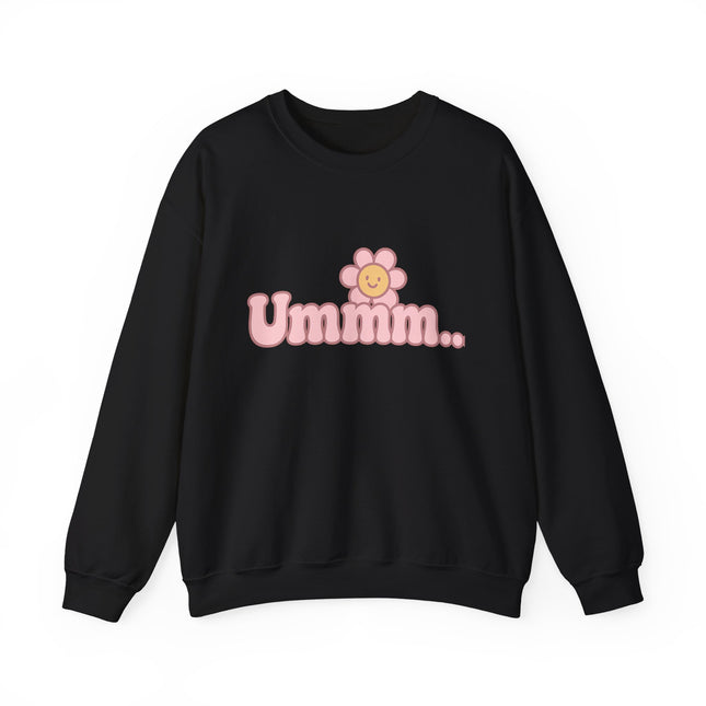 Ummmm.. - Smile Flower Graphic Crewneck Sweatshirt