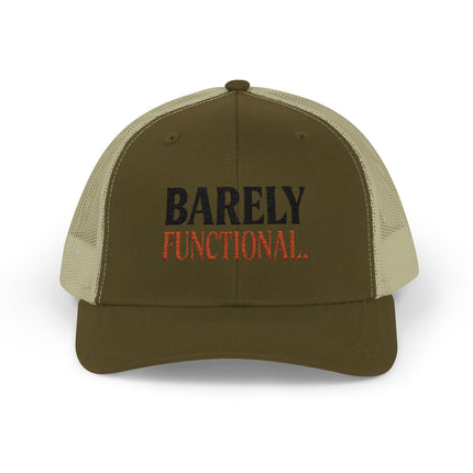 Barely Functional - Snapback Trucker Cap