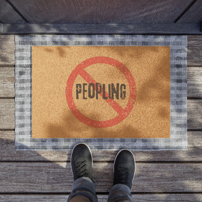 No Peopling Doormat
