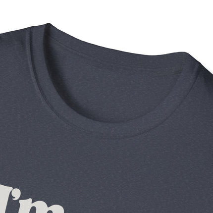 I’m Here Retro Stripe T-Shirt — Funny Introvert Arrival Graphic Tee