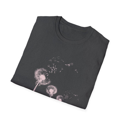 Black Dandelion Wishes Tee All the Possibilities Inspirational T Shirt