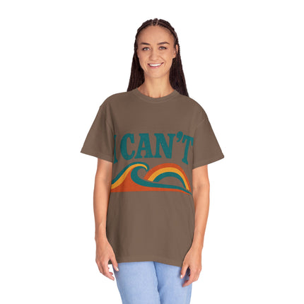 I Can't Wave Graphic T-Shirt — Retro Surf Tee