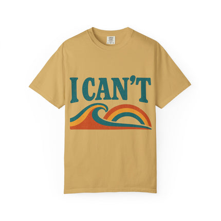 I Can't Wave Graphic T-Shirt — Retro Surf Tee
