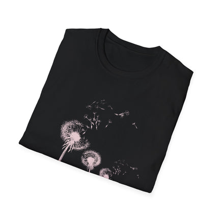 Black Dandelion Wishes Tee All the Possibilities Inspirational T Shirt
