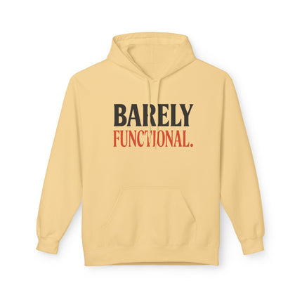 Barely Functional, Unisex Midweight Softstyle Fleece Hoodie