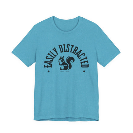 Easily Distracted – Funny Squirrel Tee