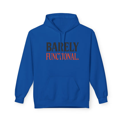 Barely Functional, Unisex Midweight Softstyle Fleece Hoodie