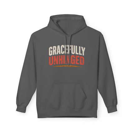 Gracefully Unhinged, Unisex Midweight Softstyle Fleece Hoodie