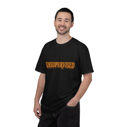 Unsupervised Graphic T-Shirt — Retro Orange Logo Tee
