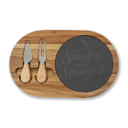 Smoked and Seasoned - Charcuterie Board (Engraving)