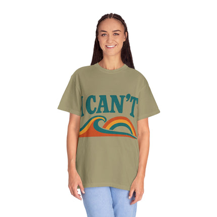 I Can't Wave Graphic T-Shirt — Retro Surf Tee