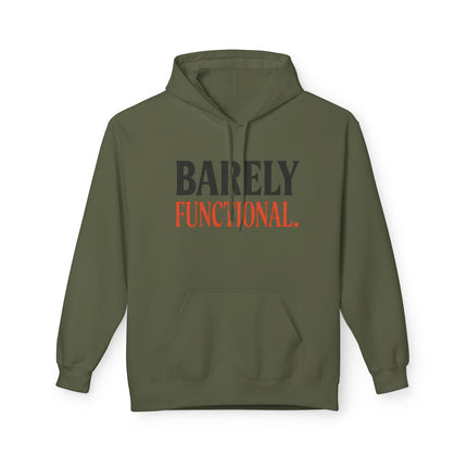 Barely Functional, Unisex Midweight Softstyle Fleece Hoodie