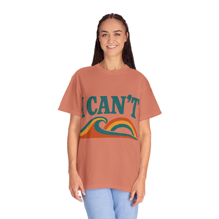 I Can't Wave Graphic T-Shirt — Retro Surf Tee