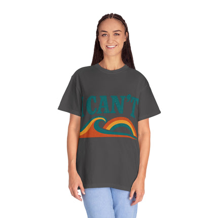 I Can't Wave Graphic T-Shirt — Retro Surf Tee