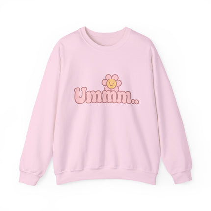 Ummmm.. - Smile Flower Graphic Crewneck Sweatshirt