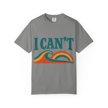 I Can't Wave Graphic T-Shirt — Retro Surf Tee