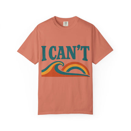 I Can't Wave Graphic T-Shirt — Retro Surf Tee