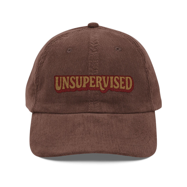 Unsupervised Vintage Corduroy Cap Embroidered Retro Dad Hat