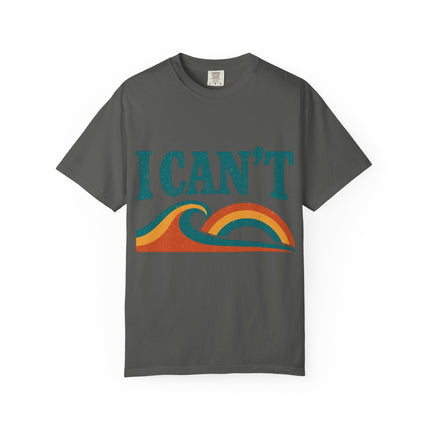 I Can't Wave Graphic T-Shirt — Retro Surf Tee