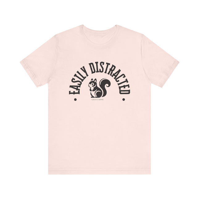 Easily Distracted – Funny Squirrel Tee