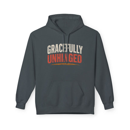 Gracefully Unhinged, Unisex Midweight Softstyle Fleece Hoodie